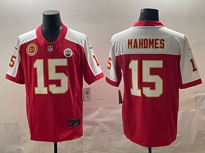 Men 2025 Nike Kansas City Chiefs #15 Mahomes Red 4th generation Limited NFL Jersey 05->houston texans->NFL Jersey